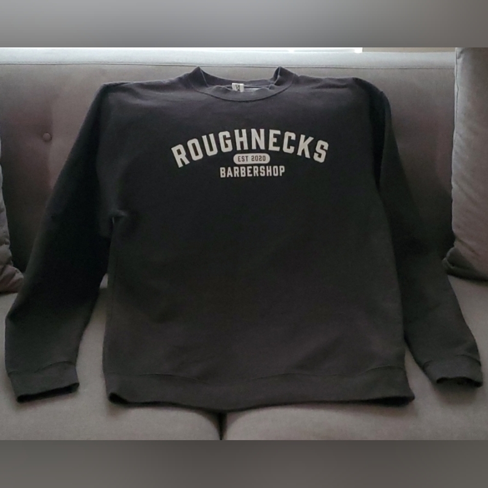 Independent Trading Company mens size large grey white roughnecks barbershop - Picture 5 of 16